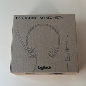 Logitech H570e USB Headset in Black